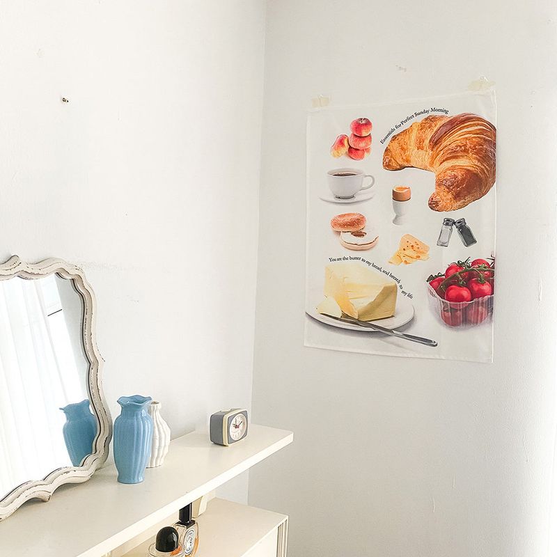 SUNDAY MORNING -  Collage Fabric Poster (Handmade)