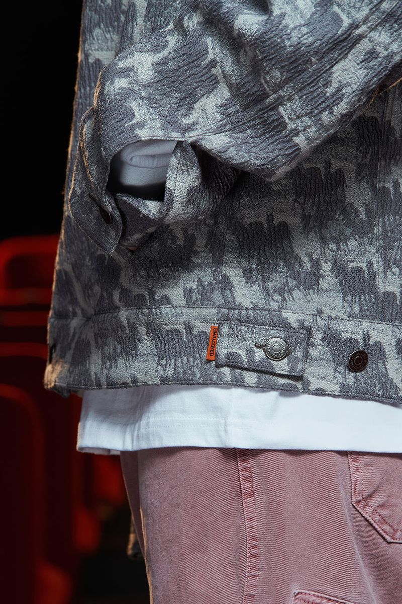 WAVE JACQUARD JACKET / GREY