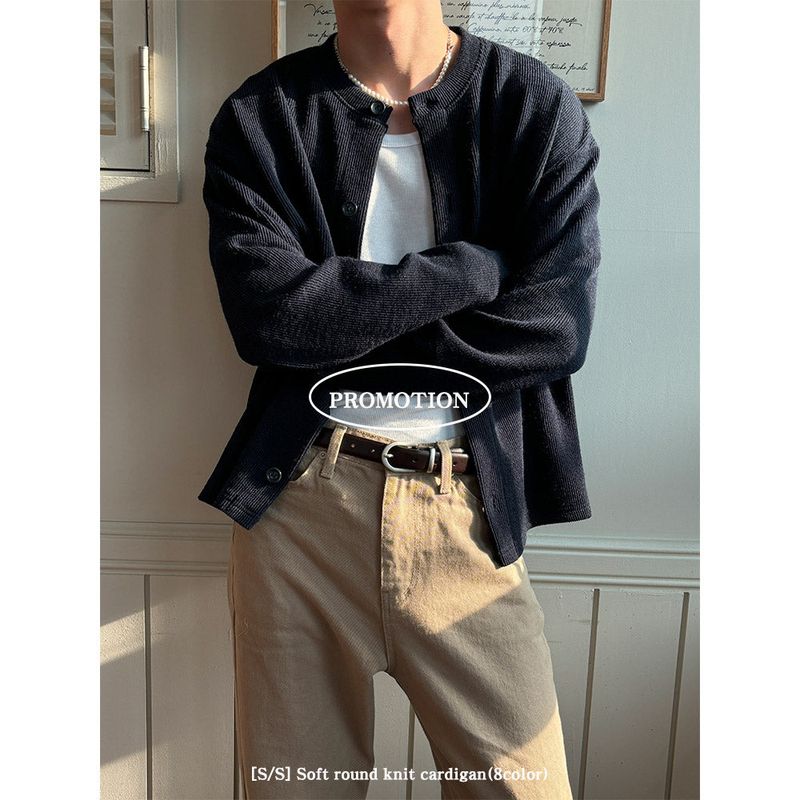  [S/S] Soft round knit cardigan(8color)