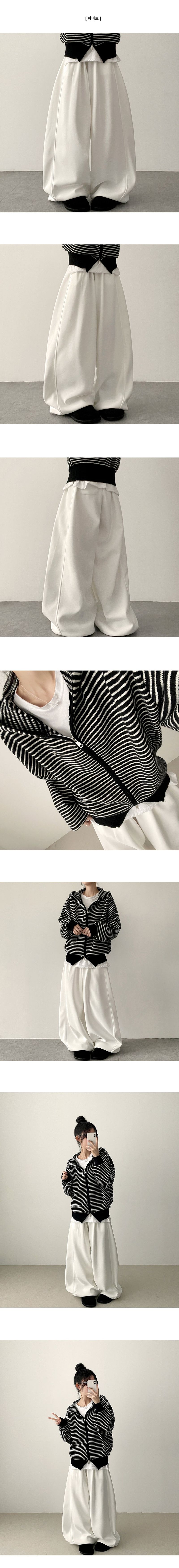Pmon Side Slit Line Training Wide Pants