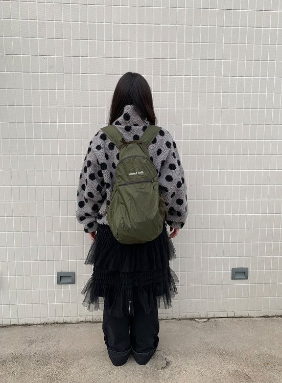 Ratmaru Dot Fleece Zip-Up Jumper