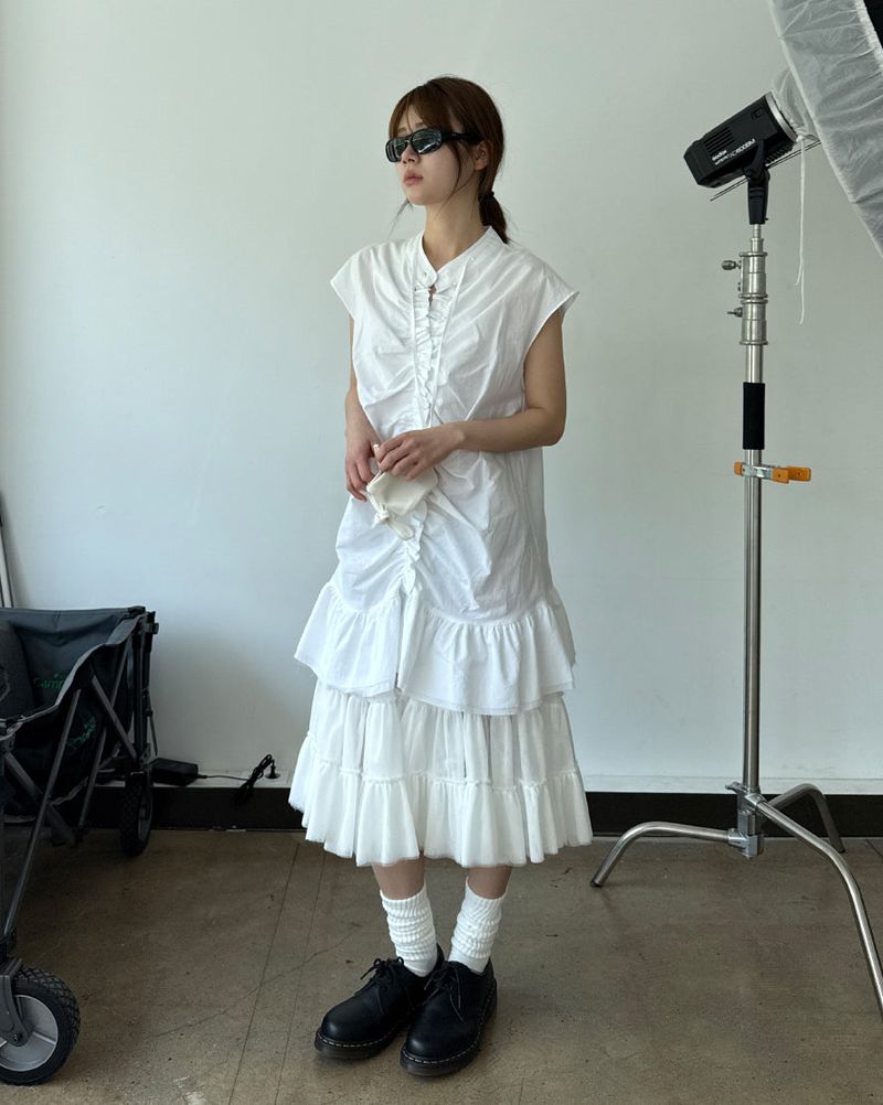 sugar shirring dress