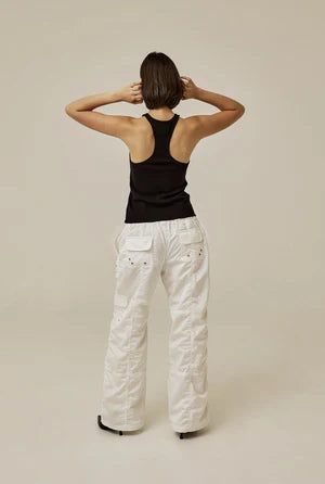 Satin cargo pants