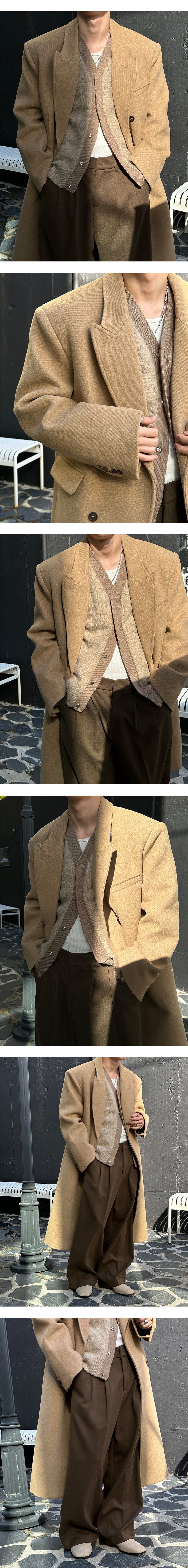 [F/W] Max double wool long coat(3color)