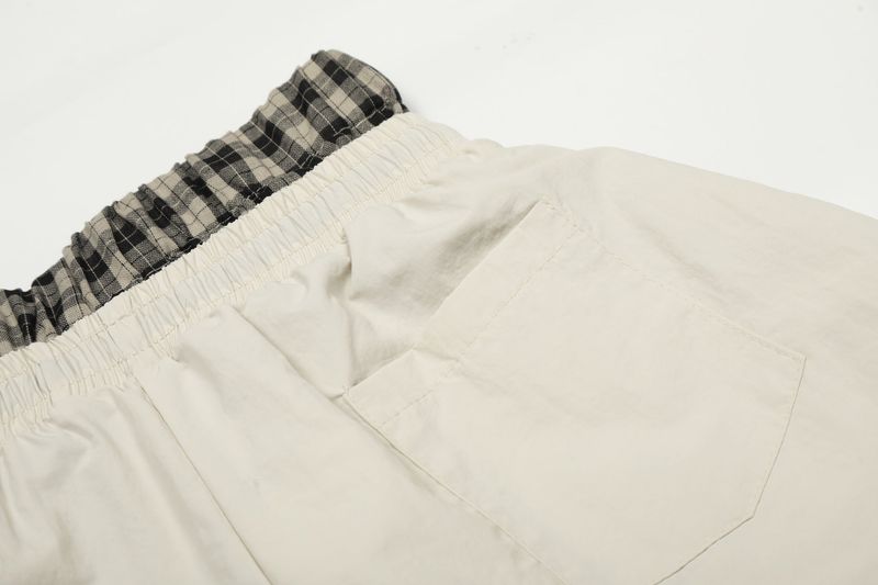 97 Checked Waist Wide Pants