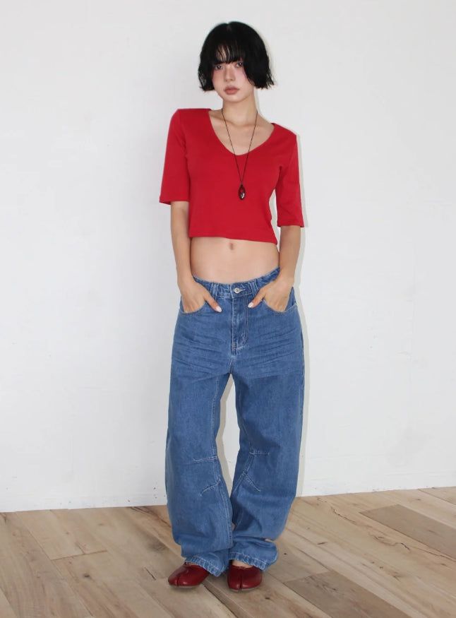 DART CURVED DENIM