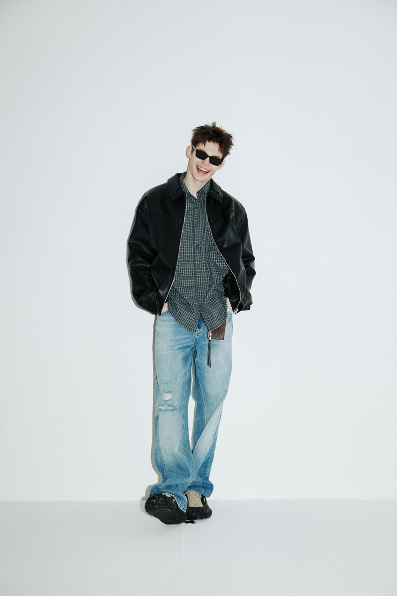 Vintage Check Shirts (Ashed-blue)