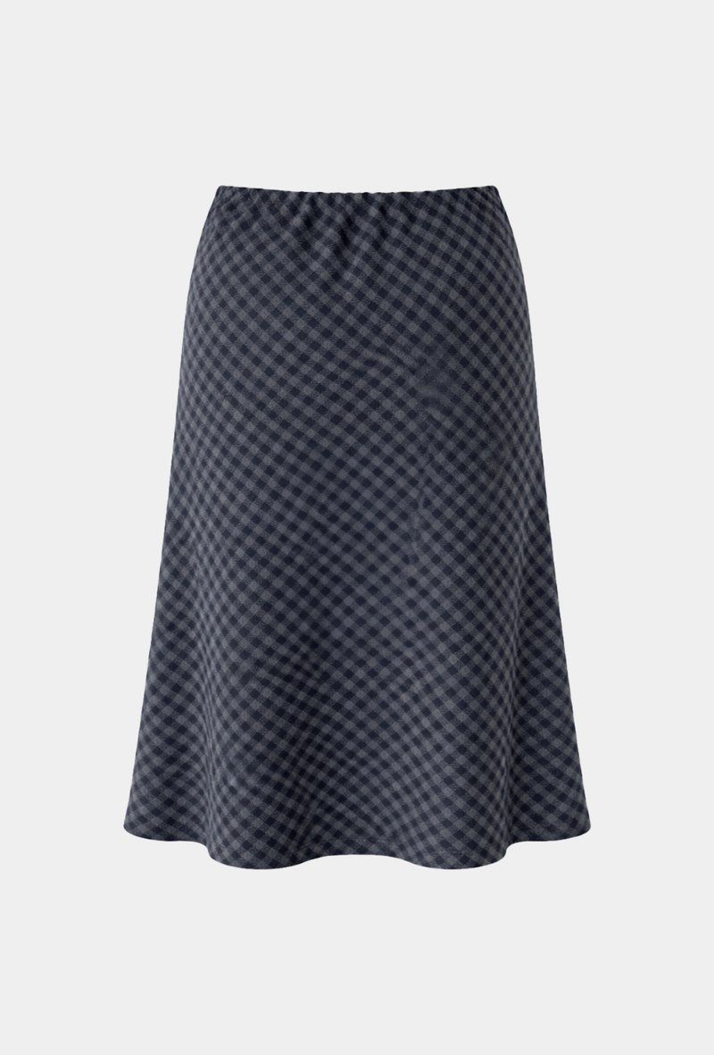 Maren Check Flare Skirt
