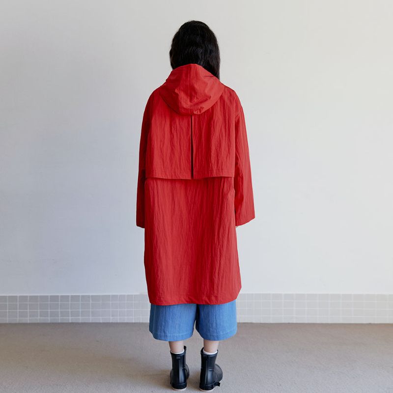 unisex rain coat red