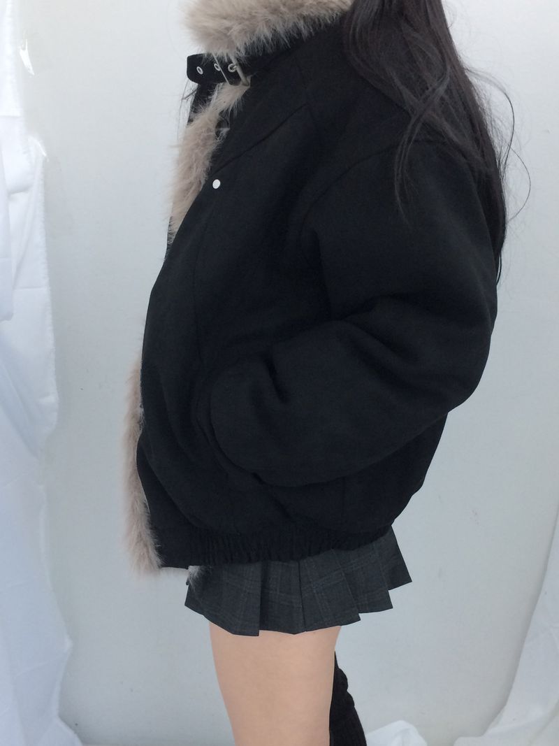 Shoulder collar loose knitwear