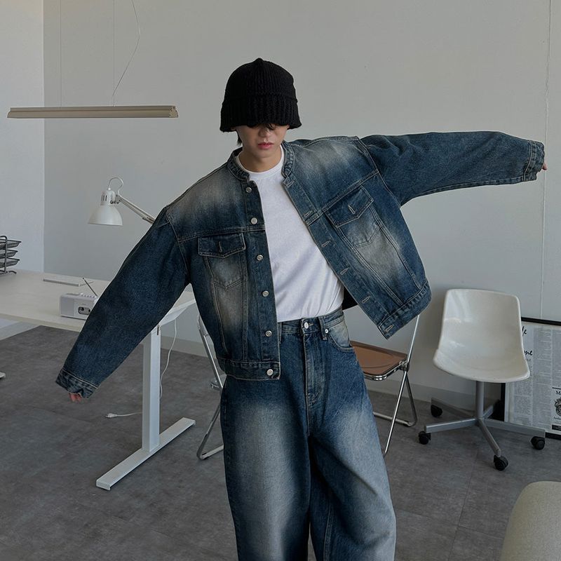ガーメントディングデニムジャケット