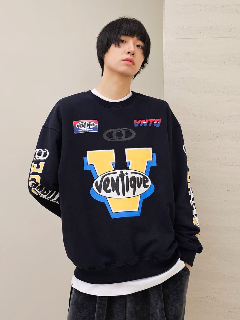 VENTIQUE Racing sweatshirt 2color