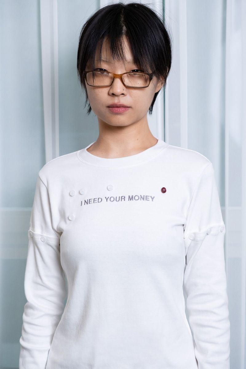 "HIRE ME" CONVERTIBLE LONG SLEEVE (WHITE)