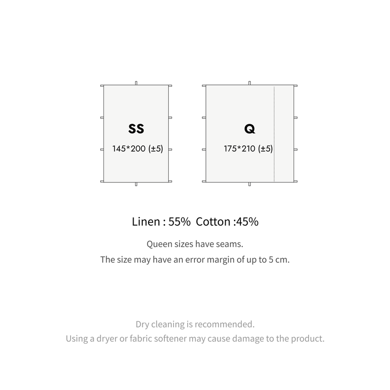  Linen-Cotton Lightweight Blanket - SS size