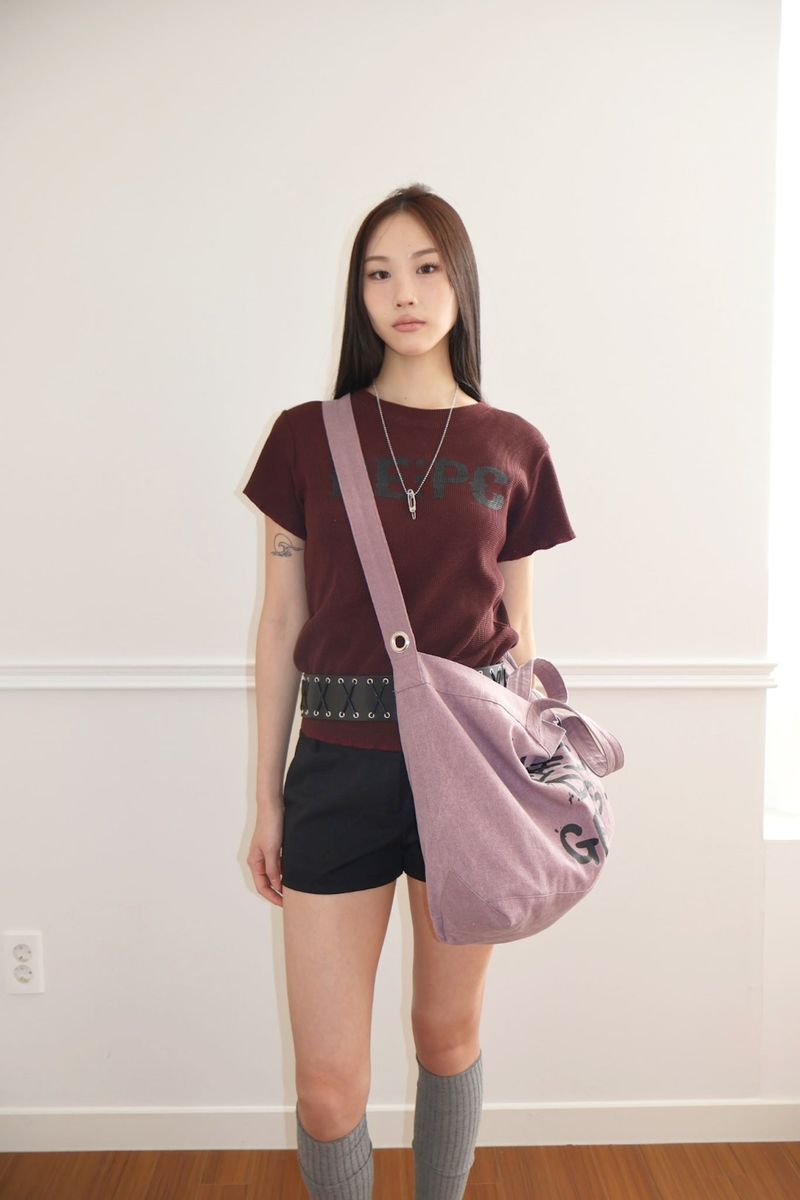 DEPC（デプク）の「WAFFLE T-SHIRT - WINE（Tops）」