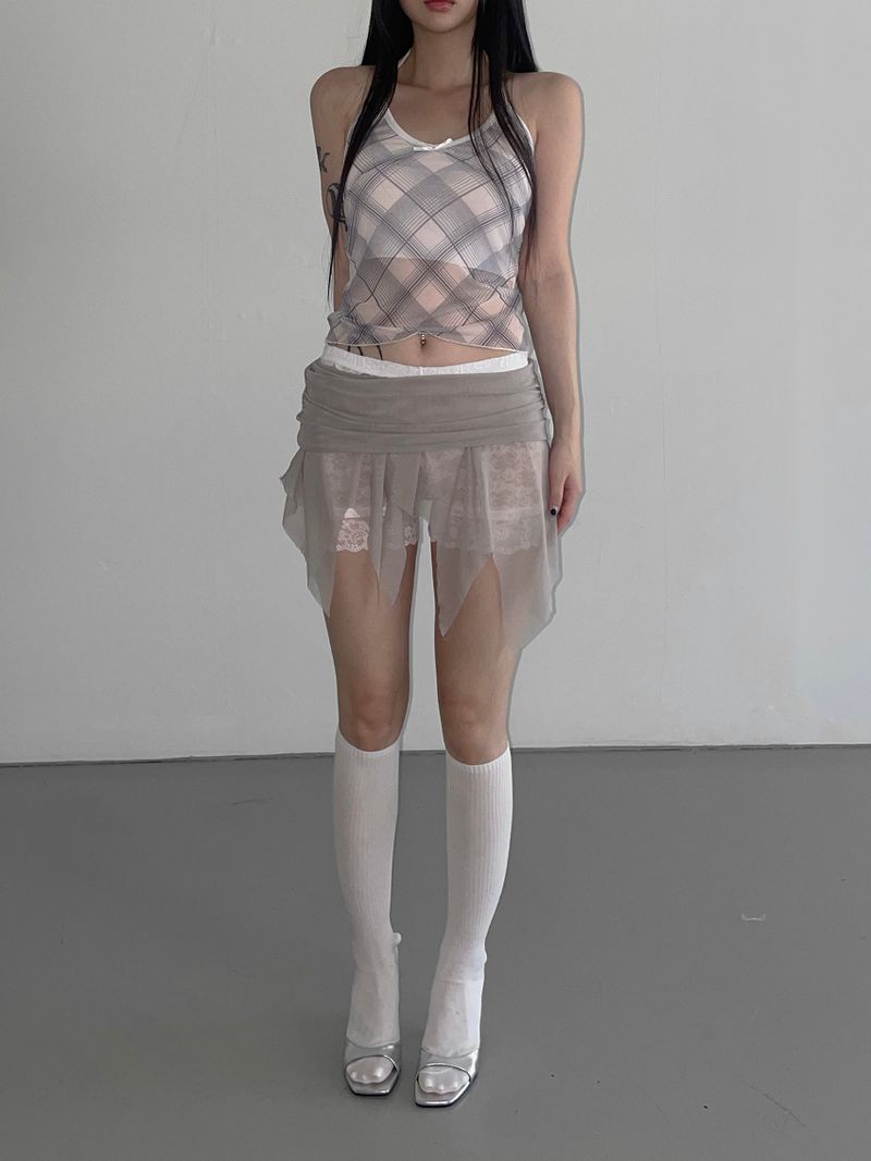 flip mesh layered sk(3 color)