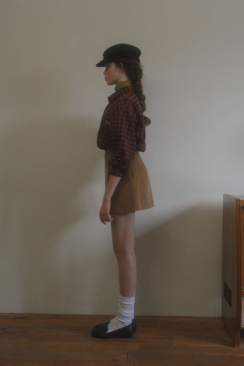 Bein check shirt_wine