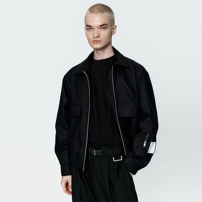 Out pocket flying jacket Black