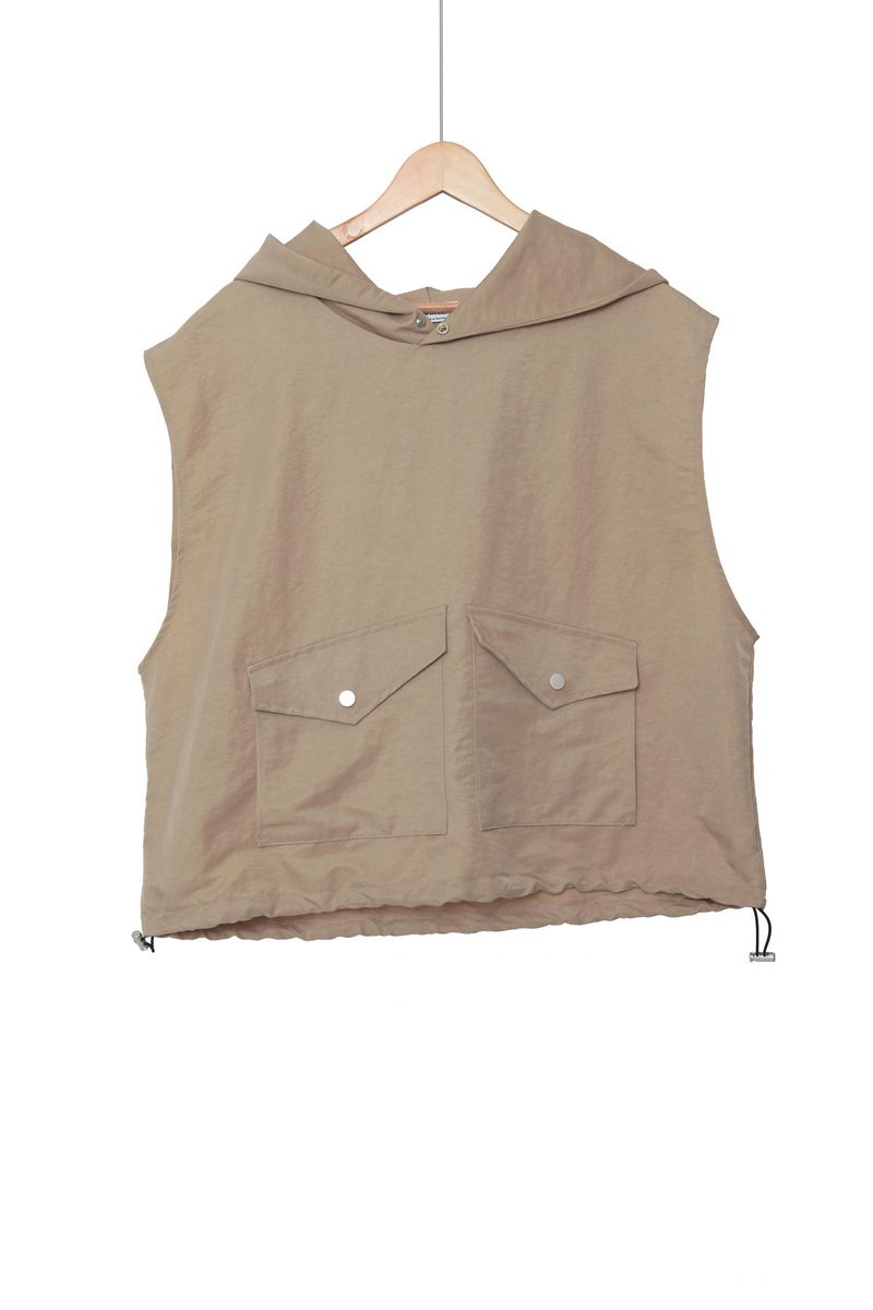 WASHIHO hooded pocket vest