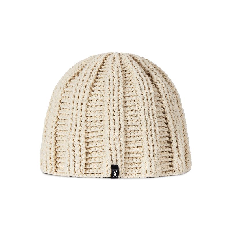 VA Label Crochet Wave Bucket Hat / Beige