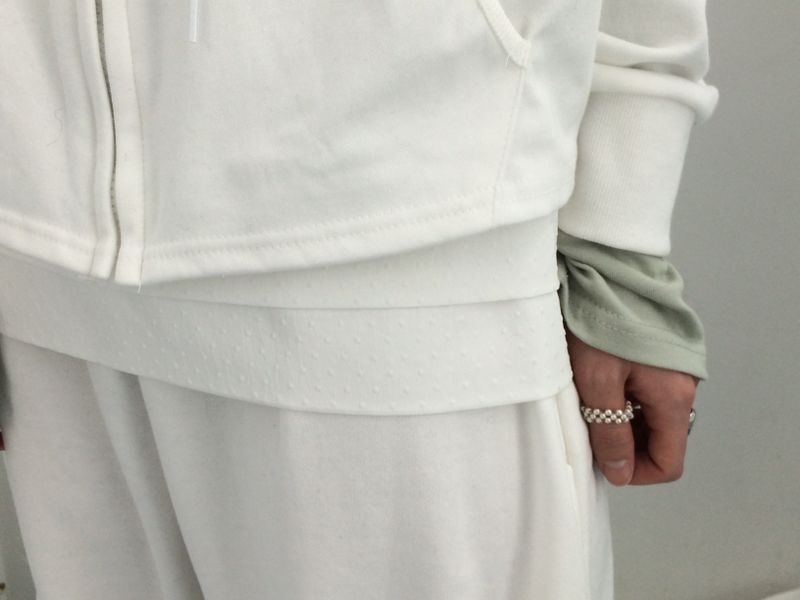 Double ribbon knee-point pants