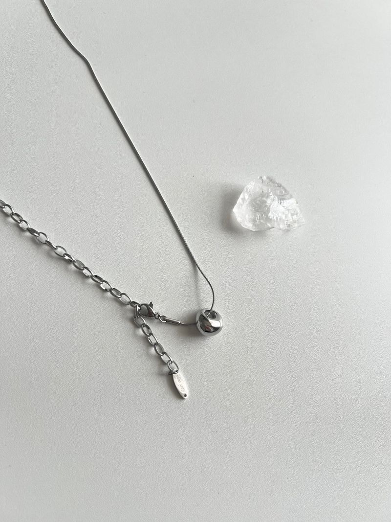 ddo vertical bold donut coin two way long layered necklace