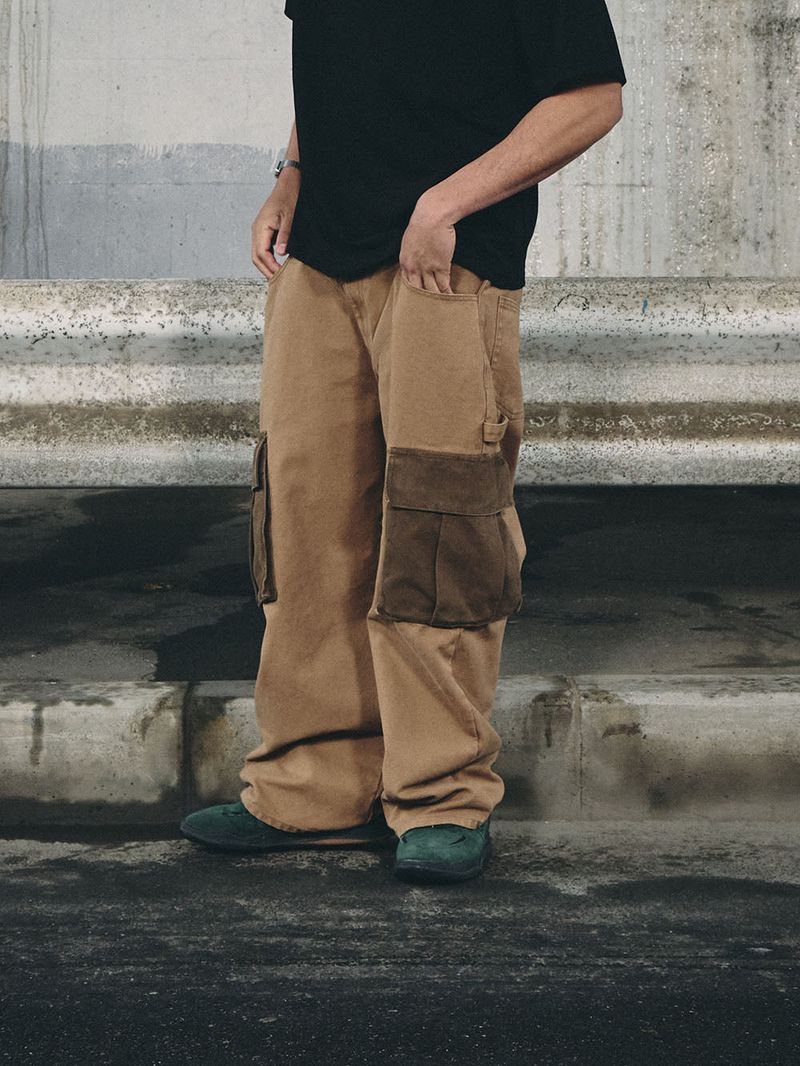WORK WIDEFIT HEAVY CARGO PANTS BROWN