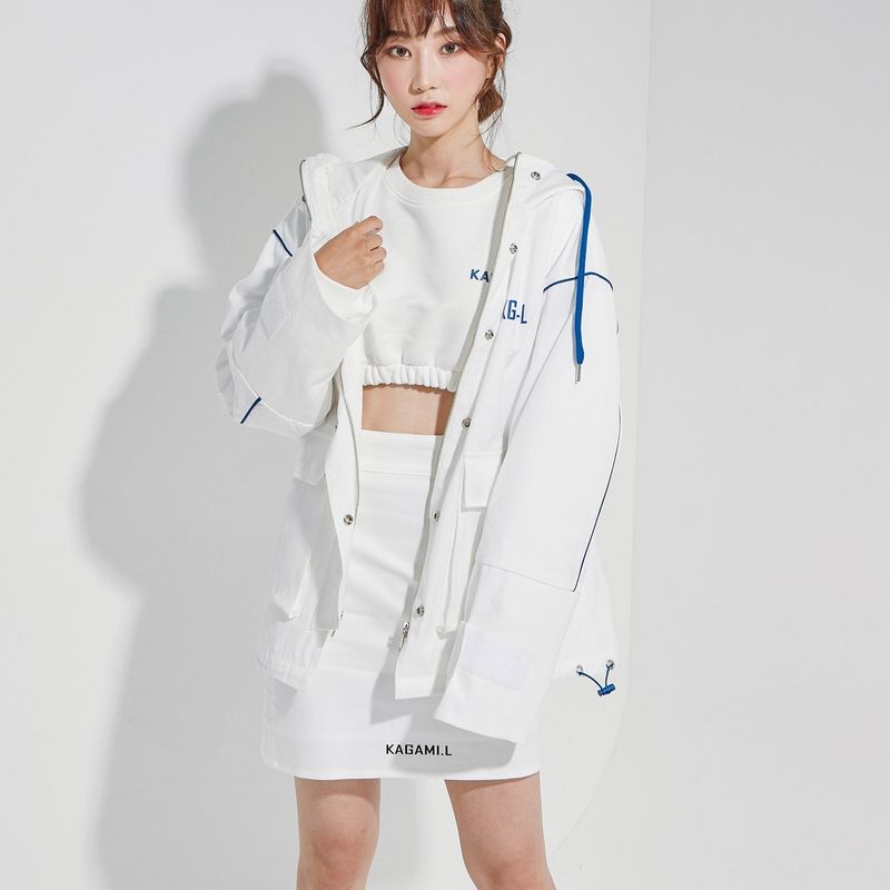 Blue Line Hoodie Zip-Up Jacket
