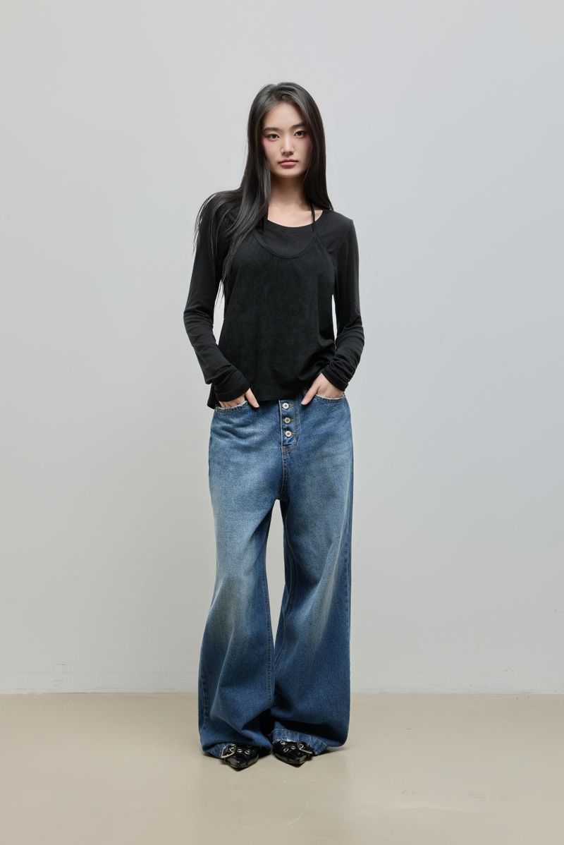 Tencel Long Sleeve Tee_Black