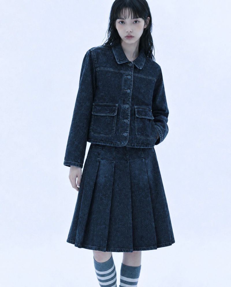 STITCH POCKET DENIM JACKET