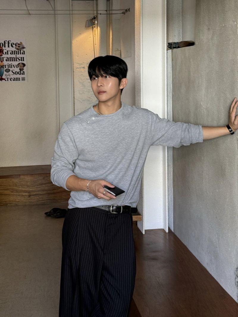 Dart pin stripe slacks