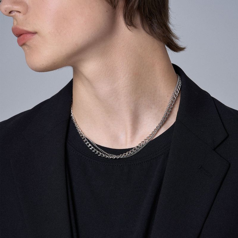 DOUBLE CHAIN NECKLACE