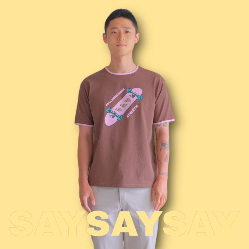 SAYSAYSAY（セイセイセイ）の「Skateboard Ringer Tee（Tops）」