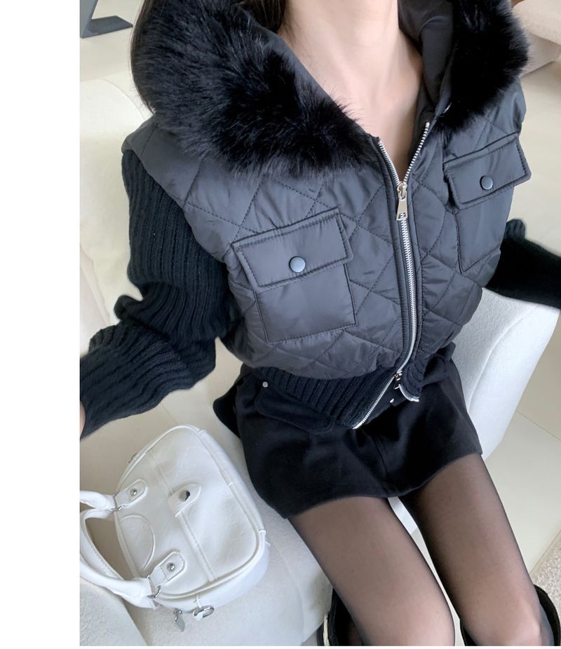 Motion Two-Way Zipper Quilted Knit Padding (3 Colors)