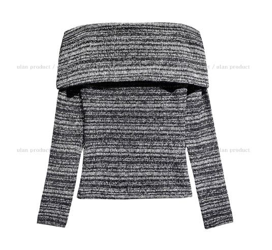 Sein Bokashi Off Shoulder Knit