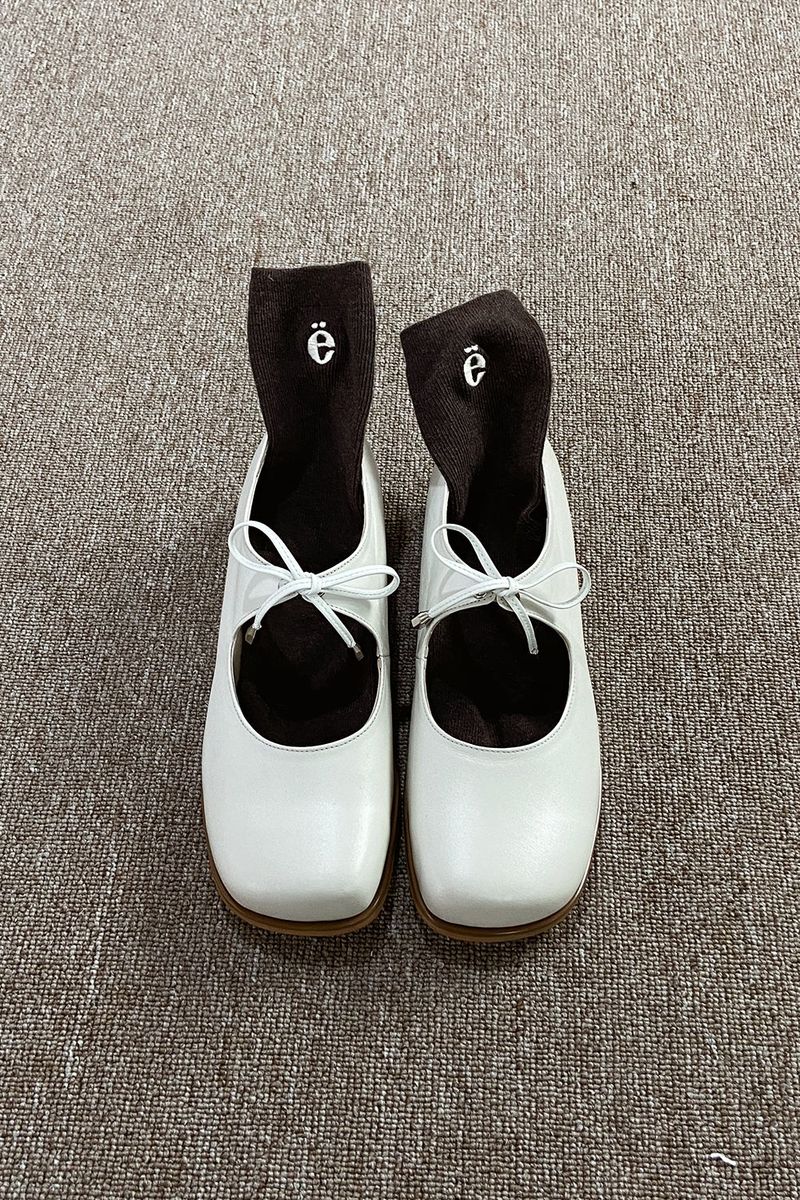 BONA RIBBON FLAT SHOES_3COLORS