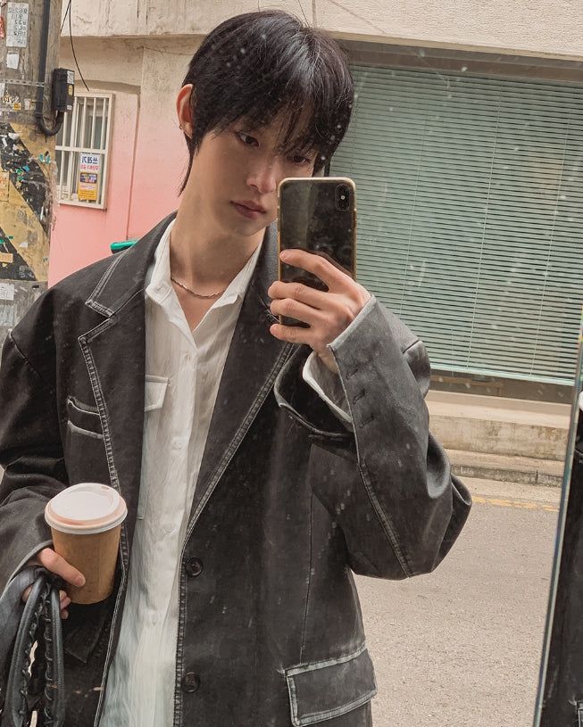 Use Vintage Leather Blazer