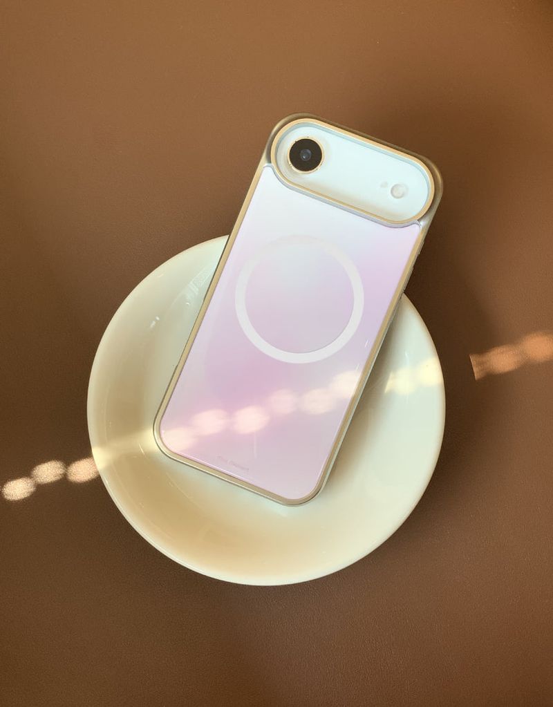 [MADE]チェリーブロッサム シルバーエポキシ MagSafe iPhoneケース