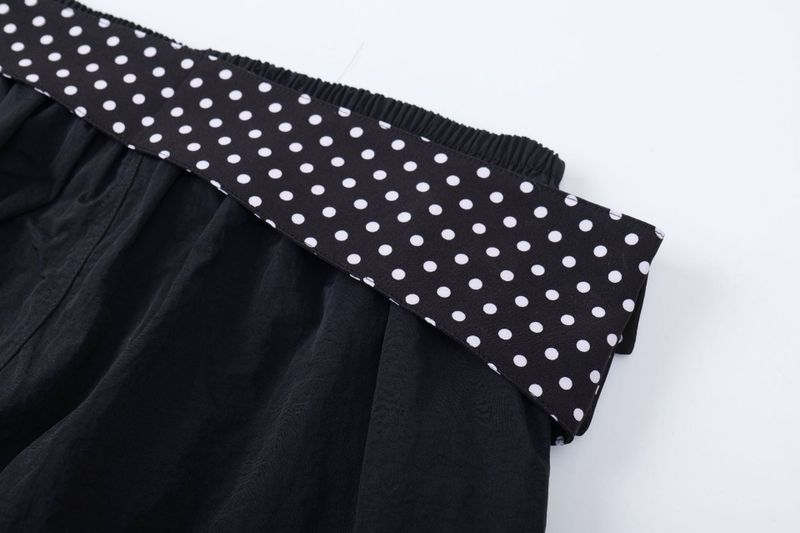 Dot Scarf Layered Cargo Pants 232502910