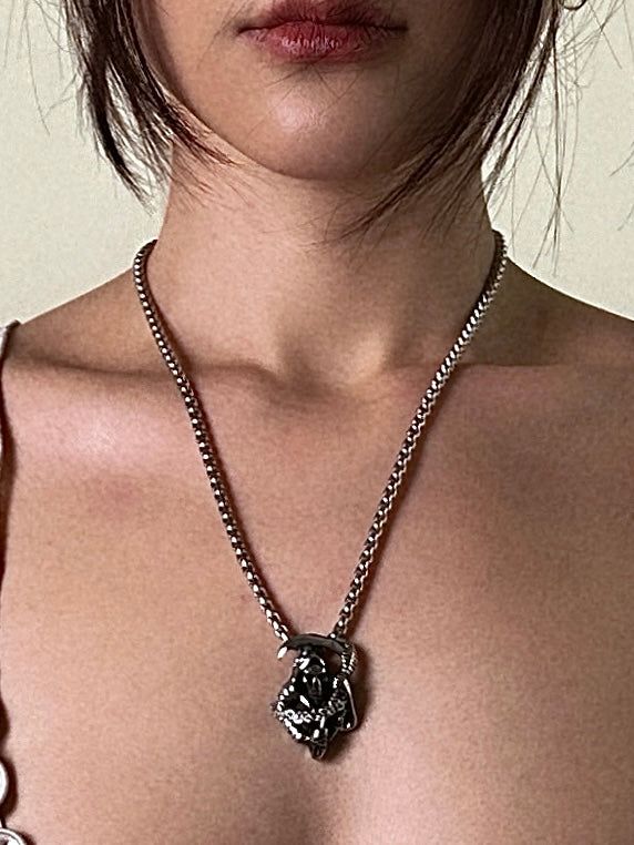 BUZZERBE(ブザービー)の「Grim Reaper Long Necklace (size: 2type)(Accessories)」