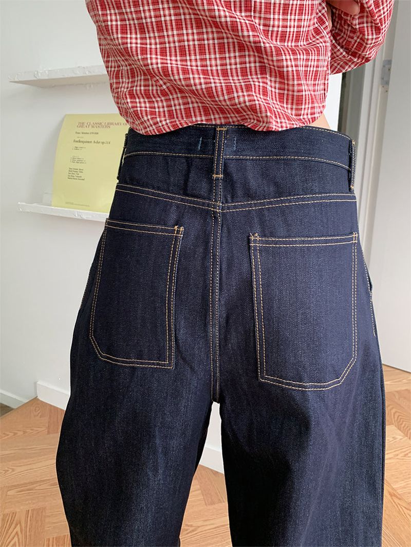 PINTUCK RAW JEANS (2C)