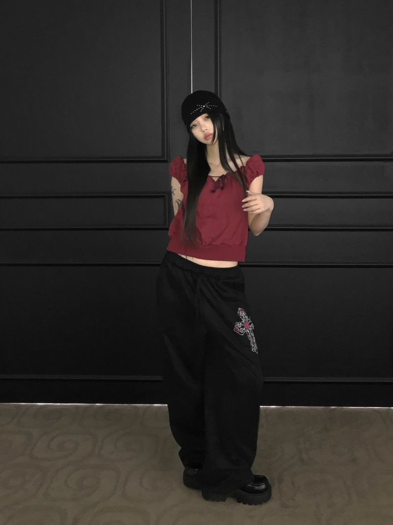 kitsch suede peace pt (2 color )