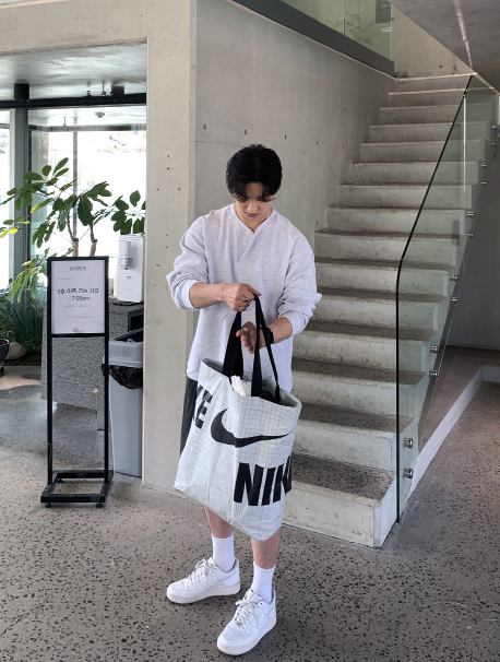 Look nade Waffle Button Henry Neck Long Sleeve T-Shirt