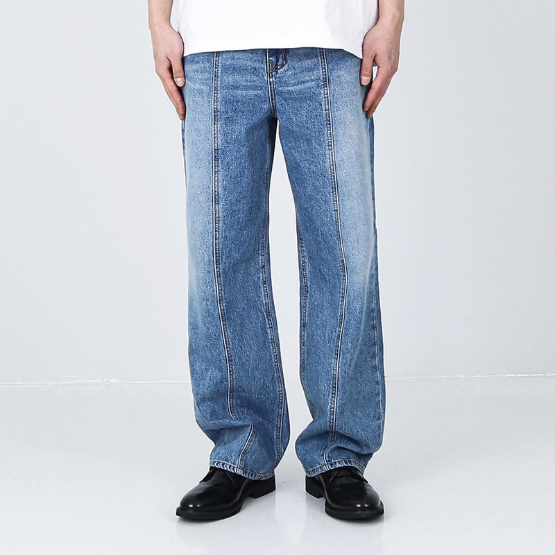 KND（ケイエンド）の「RELAXED FIT FRONT SEAM WASHED DENIM（Pants）」
