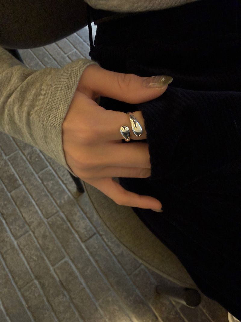 MOSXE（モスクス）の「[925silver] ティアドロップレイヤーリング（アクセサリー）」