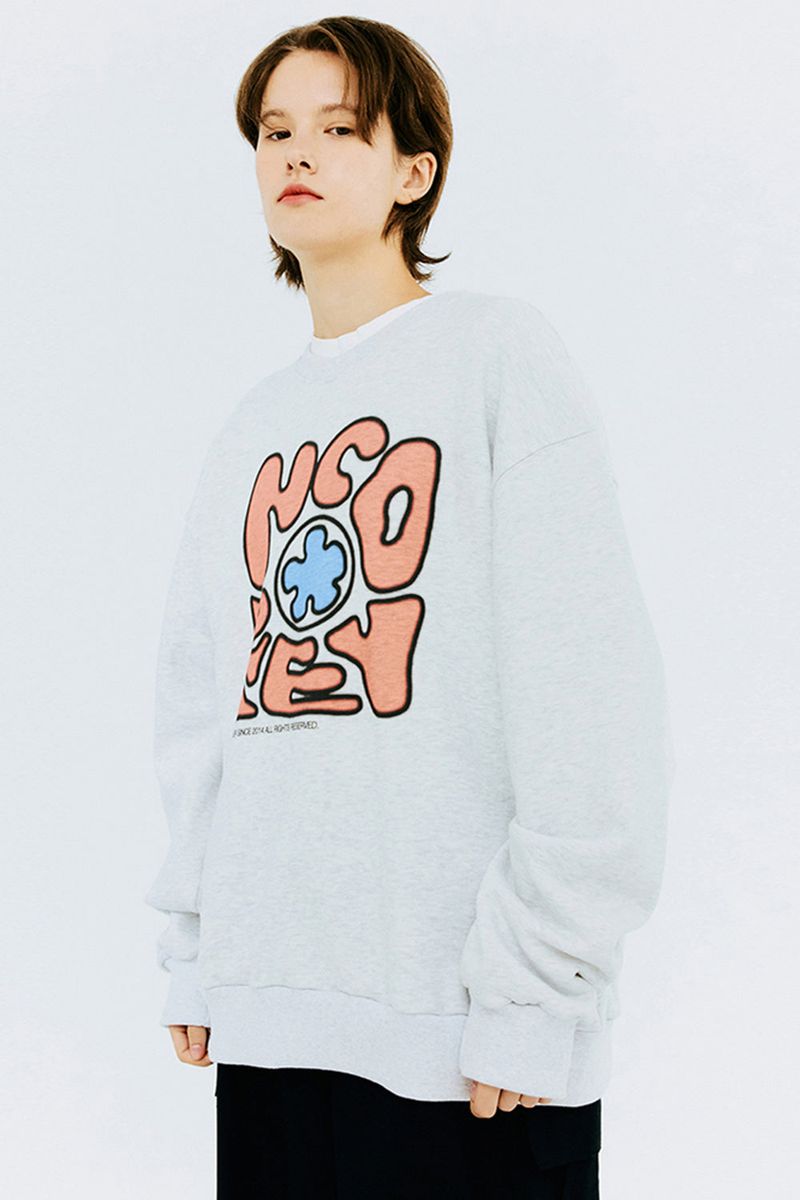 NCOVER（エンカバー）の「SPREAD NCOVER SWEATSHIRT-WHITE MELANGE（Tops）」