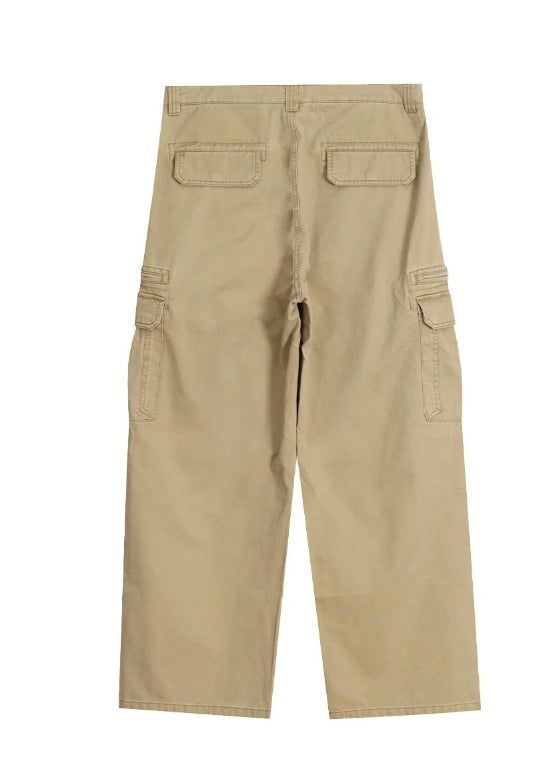Liev Washed Zipper Cargo Pants