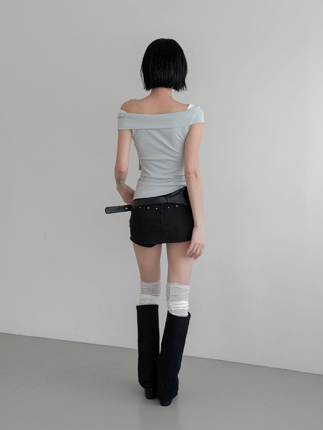 Lion Color Matching See-Through Toshi Knee Socks