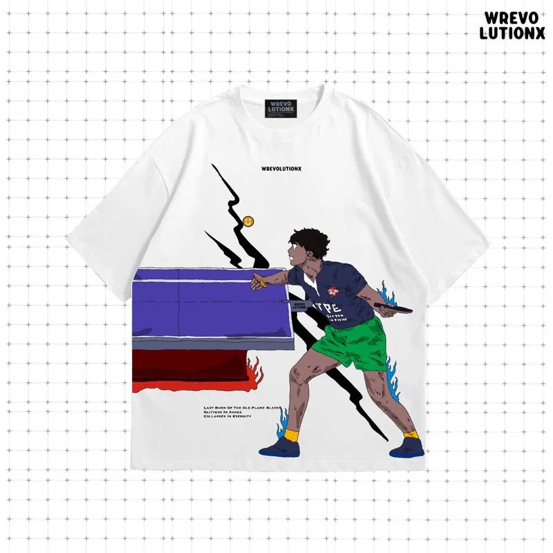 "See You in Paris"Table Tennis Serve (White)