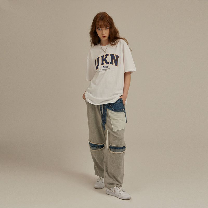 Destroyed Denim Sweatpants_Grey